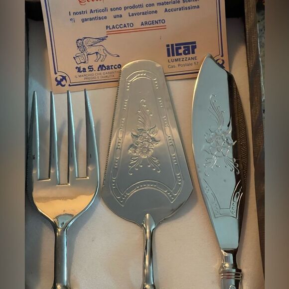 Silver plated serving set - Picture 6 of 7